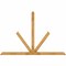 Ekena Millwork Saratoga Rough Sawn Timber Gable Bracket, Western Red Cedar, 96"W x 64"H x 4"D x 4"F, 16/12 Pitch GBW096X64X0404SAR00RWR - alternate 1